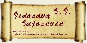 Vidosava Vujošević vizit kartica